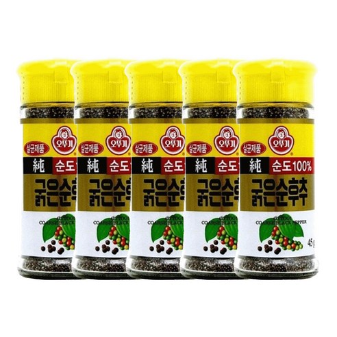 오뚜기 굵은순후추, 45g, 5개