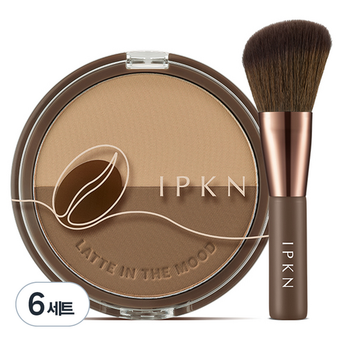 입큰 라떼 인 더 무드 쉐딩 기획 세트 9.8g, 01 피칸브라운, 6개