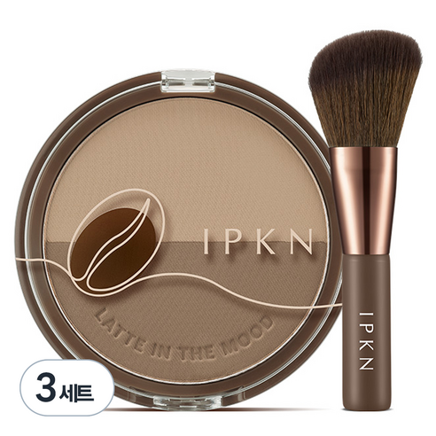 입큰 라떼 인 더 무드 쉐딩 기획 세트 9.8g, 02 오트브라운, 3개