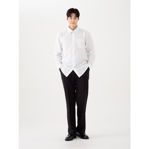 트렌디한 남성용 베이식 드레스 셔츠