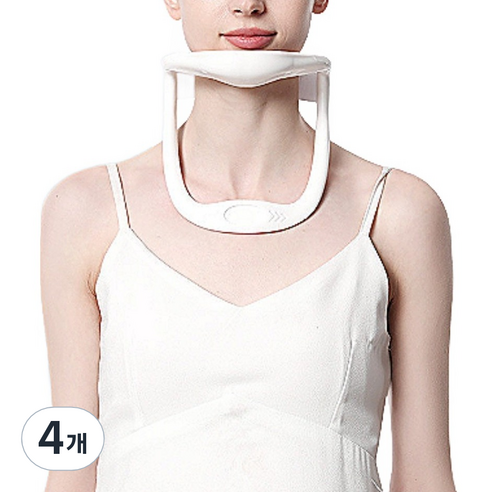 노바핏 바른자세 바른 목 스트레칭 지지대 화이트, 4개