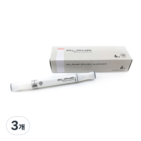 알파색채 브러쉬마카 CG05 CoolGray05 6p, 1색, 3개