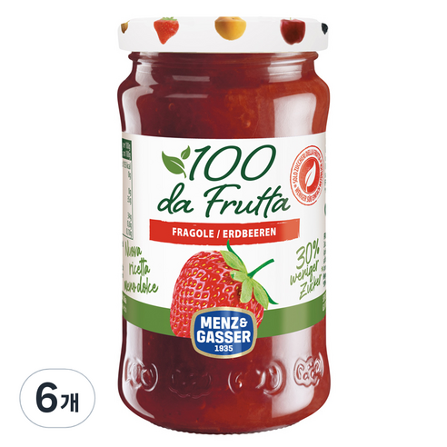 멘즈엔가써 딸기잼, 240g, 6개