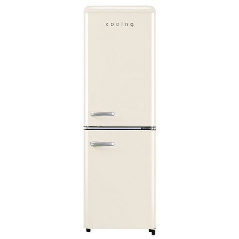 쿠잉전자 레트로 콤비 151L 2도어 냉장고 방문설치, REF-C153C