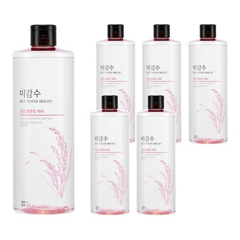 미감수 브라이트 순한 클렌징 워터, 500ml, 6개