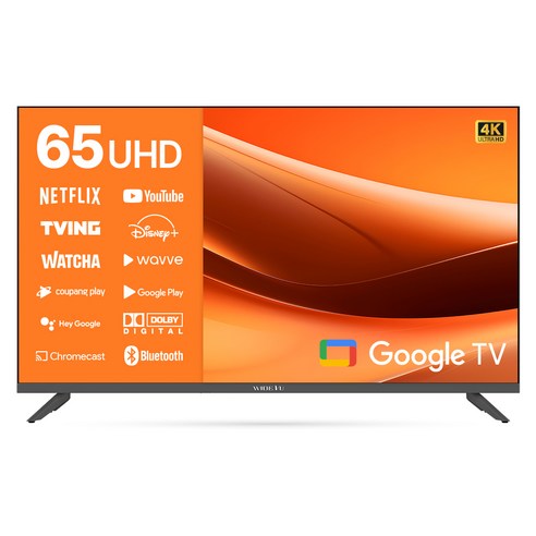 와이드뷰 4K UHD LED 구글 3.0 TV, 165cm(65인치), WGE65UT1, 스탠드형, 방문설치