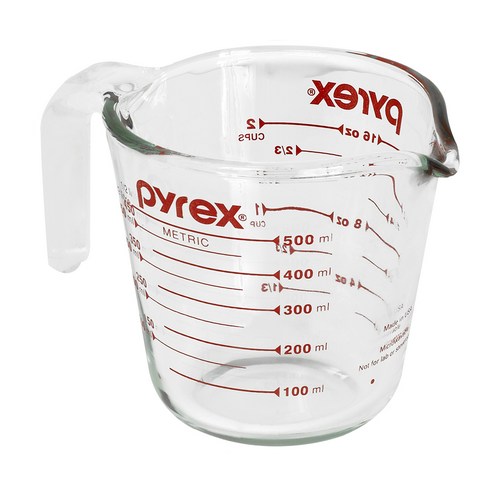 Pyrex  量杯  量具  World Kitchen  500ml  玻璃量杯  玻璃量杯  耐熱玻璃  耐熱鋼化玻璃