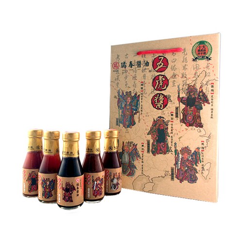 醬油膏 RUEI CHUN SOY SAUCE 瑞春醬油 五虎醬禮盒 醬油 調味醬 醬料 沾醬 拌醬 RUEI CHUN SOY SAUCE 瑞春醬油