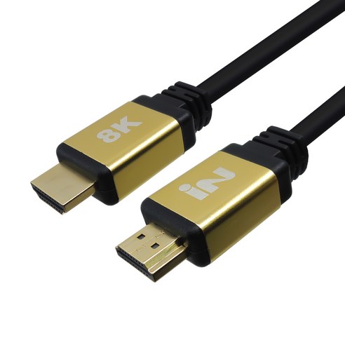 인네트워크 HDMI 2.1V 8K 골드메탈 케이블 IN-H21V02M, 1개, 2m hdmi케이블