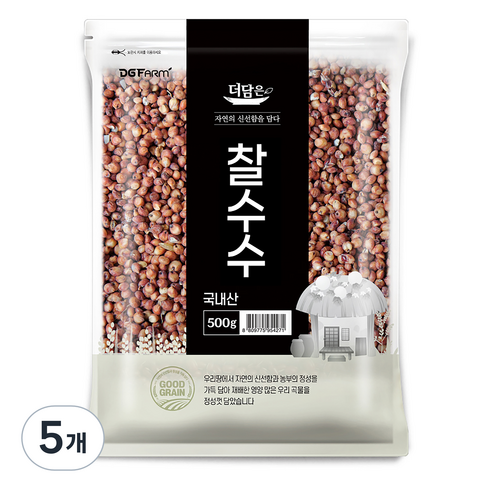더담은 국산 찰수수, 500g, 5개