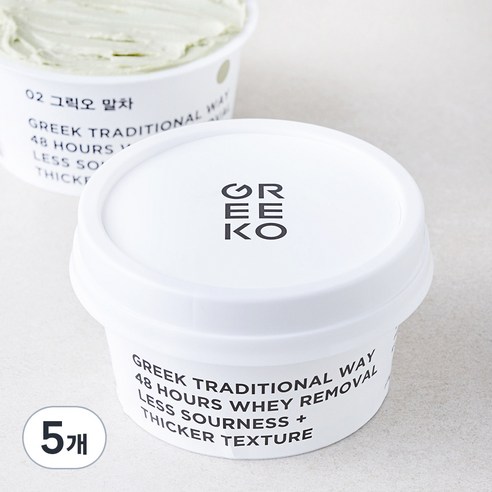 그릭오 말차 그릭 요거트, 100g, 1개입, 5개