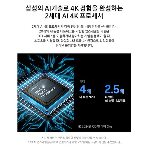 압도적인 화질, 놀라운 혜택: 삼성 4K UHD Neo QLED 스마트 TV, 당신의 거실을 바꾸다