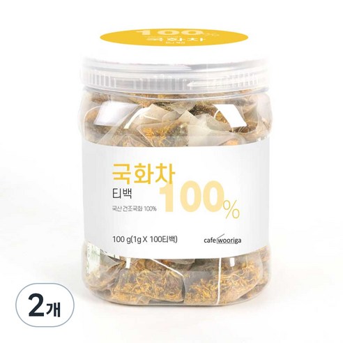 우리가스토리 국화차 티백, 1g, 100개입, 2개