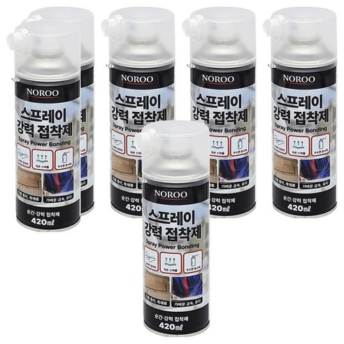노루페인트 스프레이 강력 접착제, 6개
