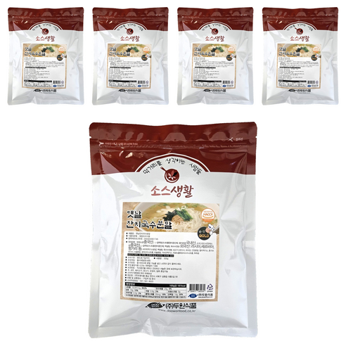 두원식품 옛날잔치국수 분말, 500g, 5개
