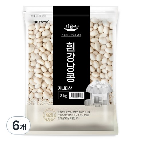 더담은 흰강낭콩, 2kg, 6개