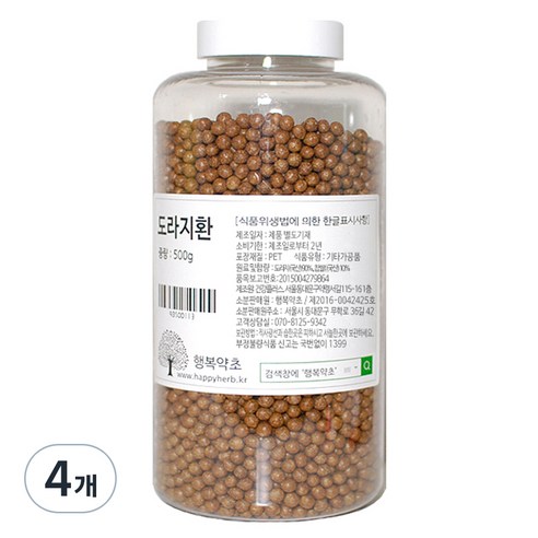 행복약초 도라지환, 500g, 4개