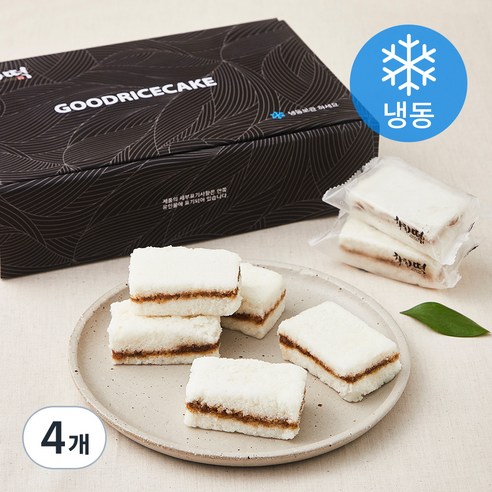 착한떡 달콤한 우유백설기 (냉동), 45g, 20개입, 4개
