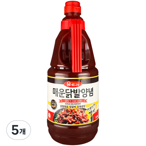 움트리 매운 닭발 양념, 1.9kg, 5개