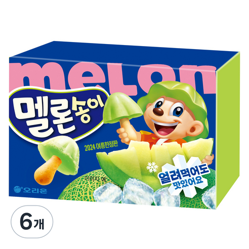 오리온 멜론송이 과자, 50g, 6개