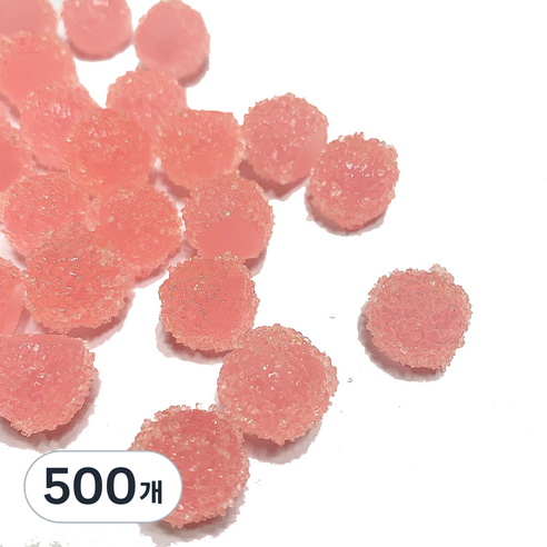 데코덴 알사탕 크런치 슬라임 재료, 500개, 피치
