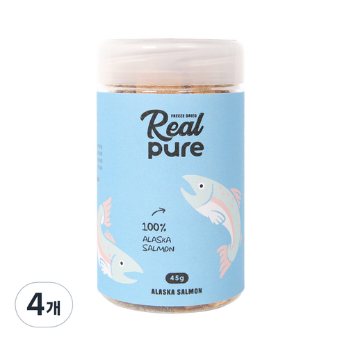 리얼퓨어FD 동결건조 고양이 간식 큐브 45g, 연어, 4개