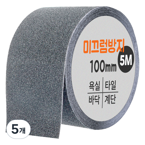 다다 논슬립 테이프 그레이 100mm x 5m, 5개