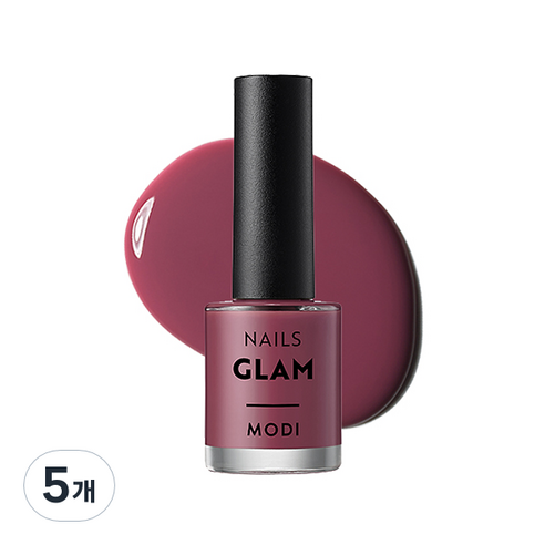 에뛰드 모디 글램 네일즈 9ml, 125호 와인퍼플, 5개