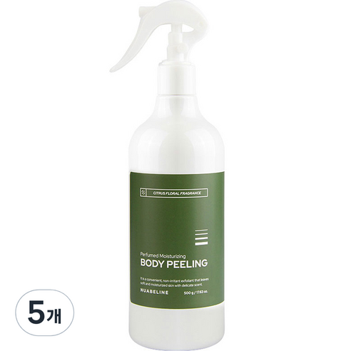 누아벨린 퍼퓸드 촉촉 바디필링 시트러스, 500g, 5개