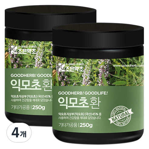 조은약초 프리미엄 익모초환, 250g, 4개
