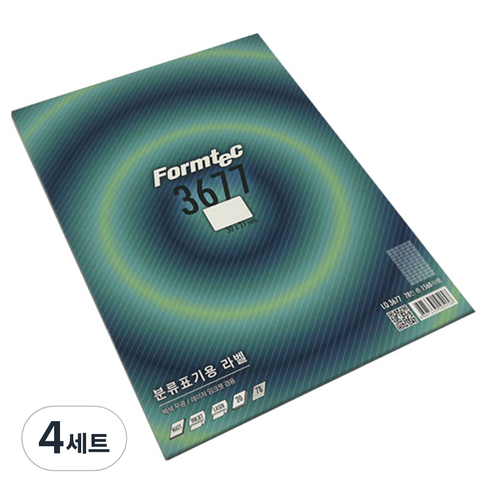 폼텍 전산 분류표기용 라벨지 30 x 21 mm LQ-3677, 78칸, 80개