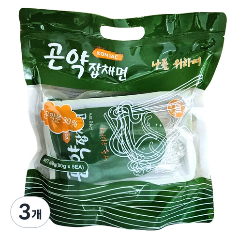 곤약잡채면 5p, 400g, 3개