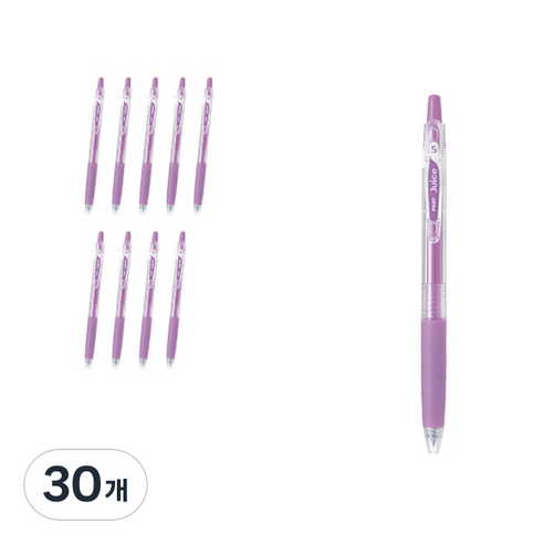 파이롯트 쥬스 젤잉크펜 0.5mm LJU-10EF, 파스텔바이올렛, 30개
