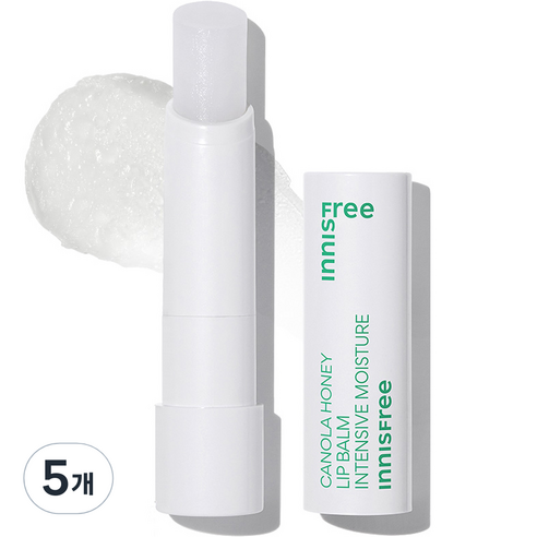 이니스프리 유채꿀 립밤 초보습 용기AD, 3.5g, 5개