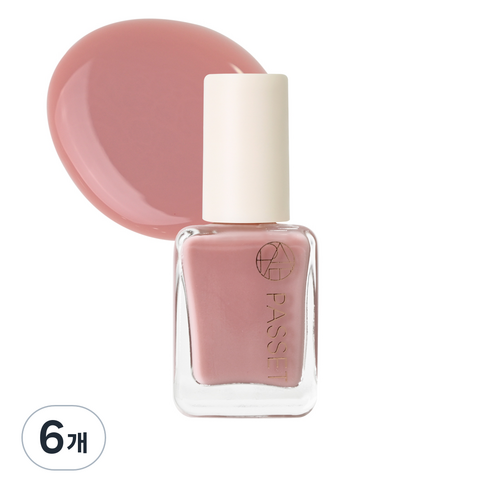 파셋 셀럽 네일컬러 폴리쉬 매니큐어 7ml, 06 애쉬핑크, 6개