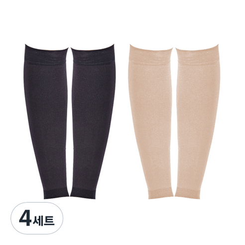 블럭마트 종아리 압박스타킹 랜덤발송, 4세트
