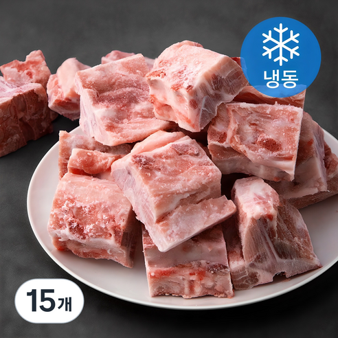 국제식품 국내산 돈등뼈 감자탕용 3~5cm (냉동), 1kg, 15개