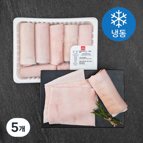 하이포크 돼지껍데기 (냉동), 2kg, 5개