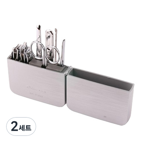 777 루이본 프리미엄 올인원 네일 케어 7종 세트, 실버, 2세트