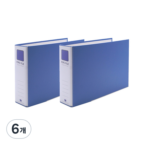 희망사무포인트 2공 파이프 바인더 A4 6X7 군 Br467E, 하늘색, 6개