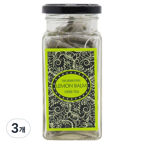 더허브스토리 허브차 레몬밤 삼각티백, 1g, 3개, 15개입