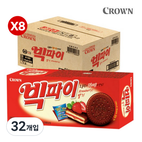 빅파이 딸기, 72g, 32개