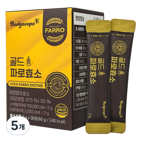바디스콥 골드 파로 효소 30p, 60g, 5개