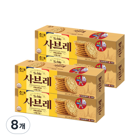 Sable 비스켓, 84g, 8개