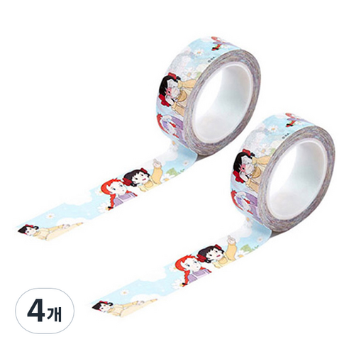 빨강머리앤 마스킹 테이프 15mm x 10m, 하늘보기, 4개