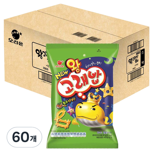 오리온 왕고래밥 볶음양념맛, 56g, 60개