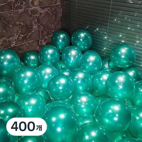 EUMES 이벤트 풍선 펄, 그린, 400개