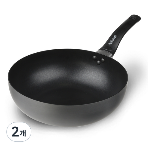 쿡앤쿡 국산 하드앤롱 아노다이징 궁중팬, 26cm, 2개