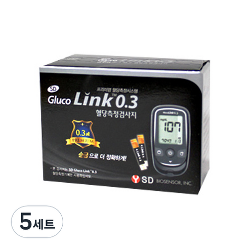 에스디바이오센서 개인용 체외진단 검사시약 2 혈당측정검사지, 50개입, 5개