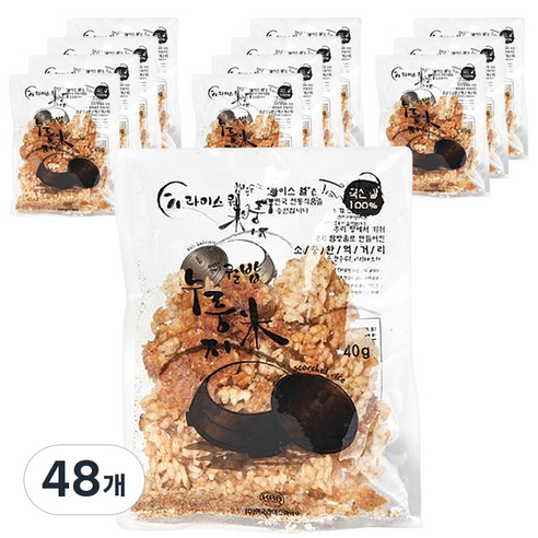 라이스웰 즉석 누룽지, 40g, 48개